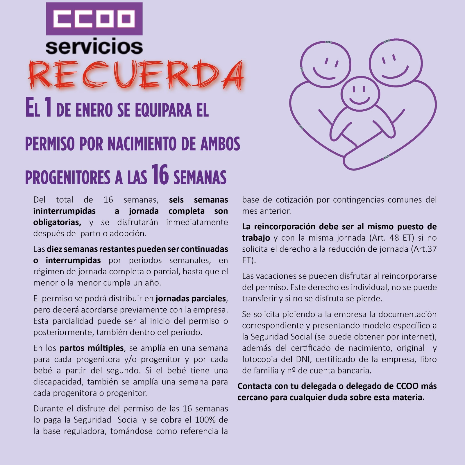Permisos por nacimiento